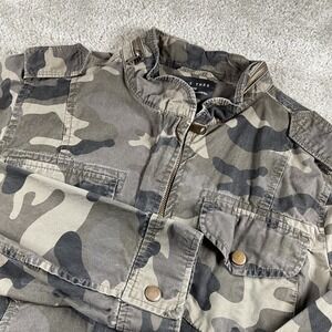 Love Tree Camouflage Jacket‎ Military Anorak Style Full Zip Lightweight Large